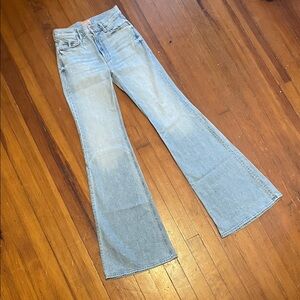 MOTHER Light Blue The Doozy Flare  Jeans
